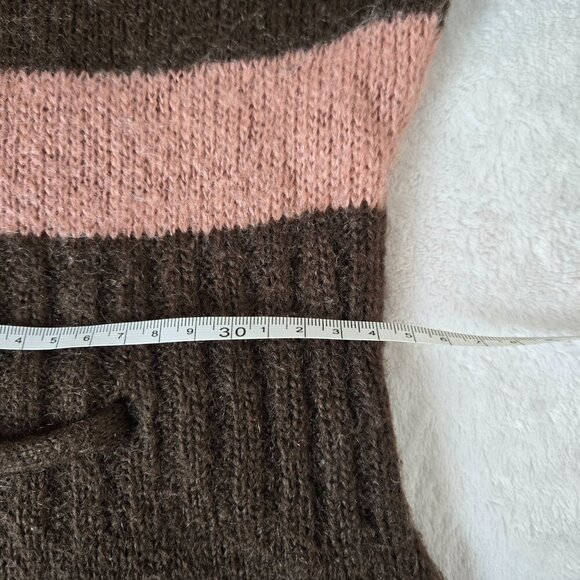 Vintage Y2K Killah by Sixty Striped Knit Sweater Dress Brown Pink Sleeveless S - Picture 12 of 12